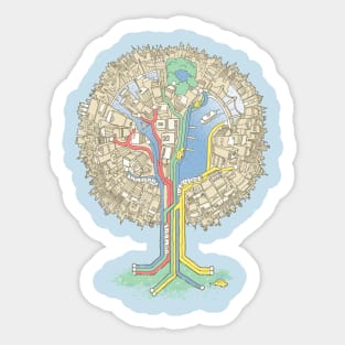 The Big Apple Tree Sticker